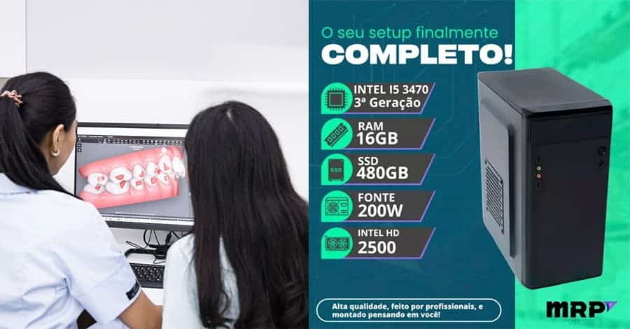 Computador Completo Intel I5 16gb SSD 480gb Monitor 19